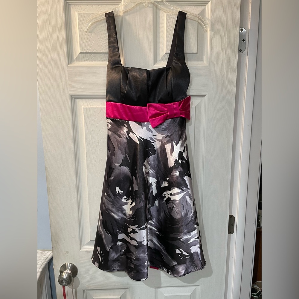 City Triangles Black and Pink Dress